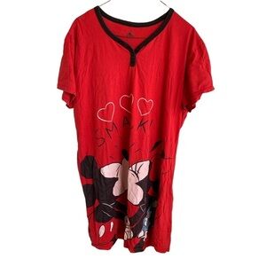 Disney Store Minnie & Mickey Cotton Night Shirt Sleepwear XL 2XL